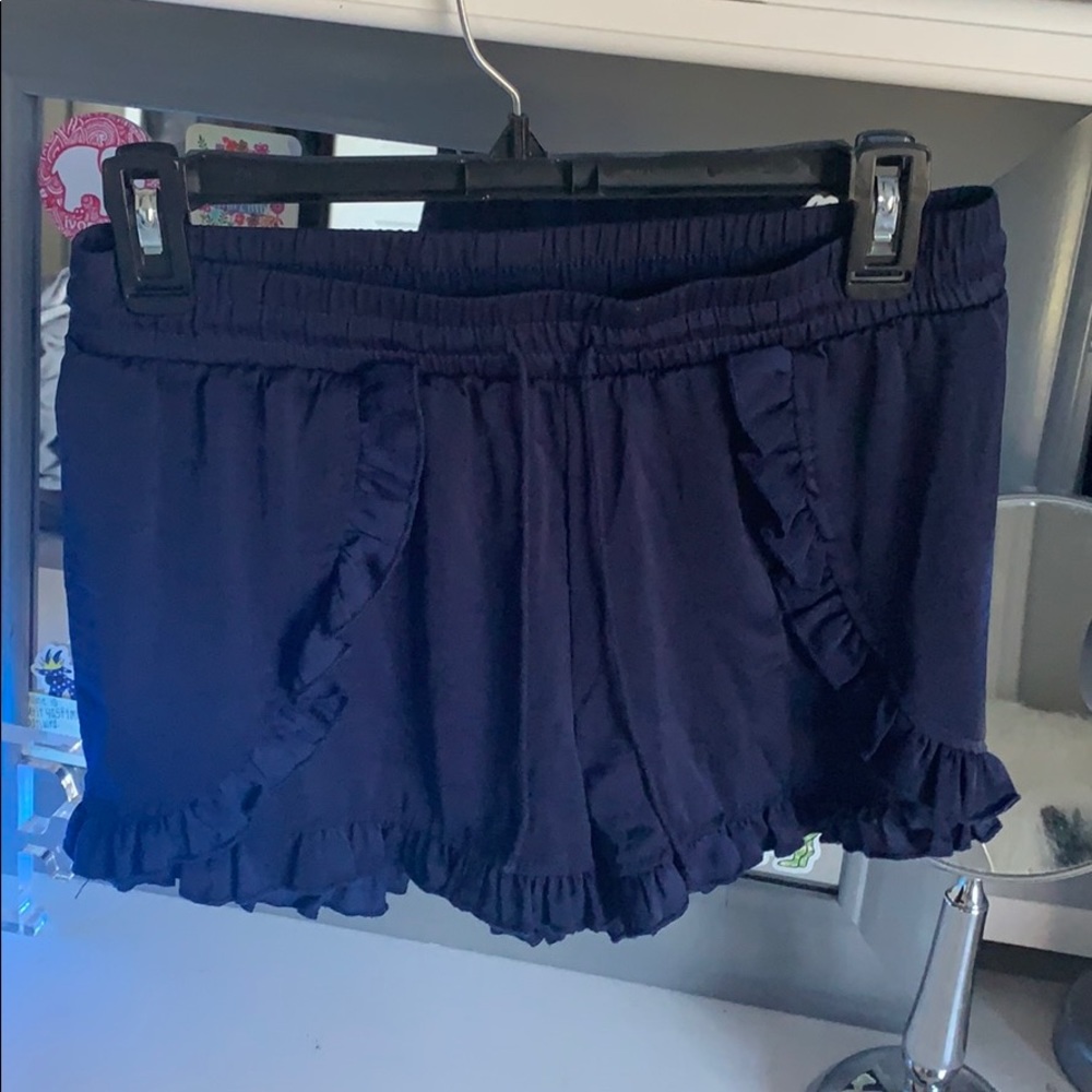 Blue flowy shorts